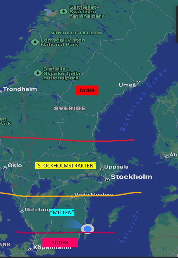 SFHF- Karta Med Områden 2025